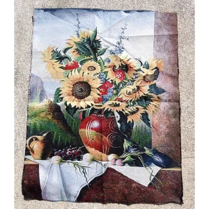 Custom 11.5×23 Inch Jacquard Woven Tapestry Wall Hanging Aubusson Design Gobelin Fabric Wall Hangers