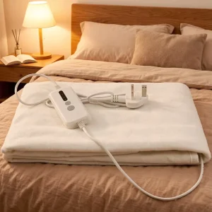 Custom 110V 240V Folded Portable Wearable Electric Underblanket Heated Therapy Washable Blanket Single 150 X 80 cm