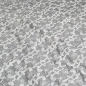 Custom 130cm Tencel Cotton Embroidered Lace Fabric Cross Style Wedding Curtains Home Textile Bedding Decoration Apricot Color