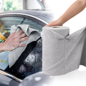 Custom 180GSM Soft Reusable Cleaning Cloths Roll OEM Supplier Absorbent Tear Away Microfiber Towel Rolls for Kitchen Car