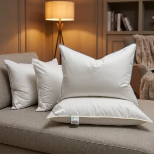 Custom 18×18 Inch Duck Goose Feather Down Throw Pillow Cushion Insert for Home Sofa Hotel