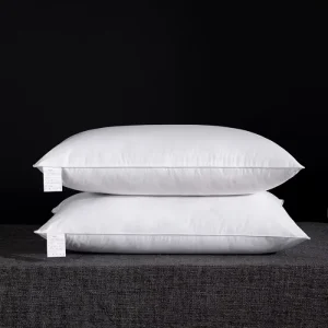 Custom 200TC Cotton Pillow for Modern Beds Solid Pattern Neck Support for Five Star Hotels Homestays Guesthouses