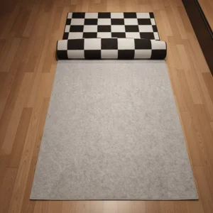 Custom 3 10mm Heat Activated Felt Carpet Padding Non Slip Moisture Absorbing Cushioned PET Friendly Oil Proof Rug Underlay Roll