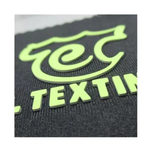 Custom 3D Embossed Silicone Rubber Labels High Density Heat Transfer for Apparel