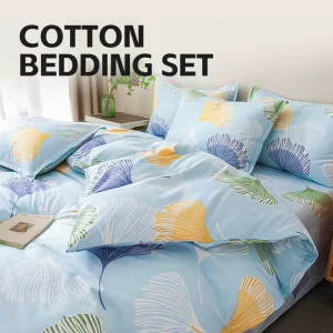 Custom 4 Pcs Bed Sheet Duvet Cover 100% Cotton Bedding Set King Size Queen Size Full Sheets Sets Super Soft Luxury