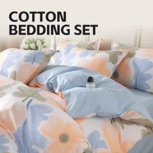 Custom 4 Pcs Bed Sheet Duvet Cover 100% Cotton Bedding Set King Size Queen Size Full Sheets Sets Super Soft Luxury