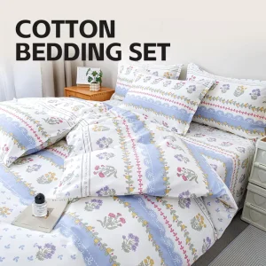 Custom 4 Pcs Bed Sheet Duvet Cover 100% Cotton Bedding Set Twin Size Full Size Queen Sheets Sets Super Soft Luxury