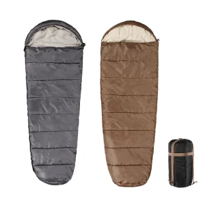 Custom 4 Season Ultralight Polyester Mummy Outdoor Sleeping Bag Eco-Friendly Windproof Hollow Fiber Waterproof Cold Weather