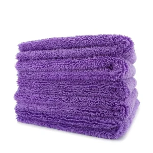 Custom 40x40cm 400gsm Edgeless Microfiber Auto Towel Dual Pile Waterless & Quick Detail Car Wash Towel
