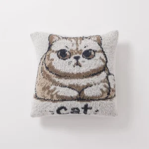 Custom 45x45cm Carter Style Half Velvet Soft Removable Washable Square Home Sofa Decorative Throw Cushion Pillow Cover