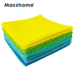Custom 5pcs Multicolor Microfiber Cloth in Box Dish Kitchen Rags Micro Fiber Car Drying Cleaning Towel Microfiber Cleaning Cloth
