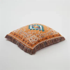 Custom 60x60cm 100% Cotton Manyu Island Style Soft Breathable Large Square Sofa Decorative Throw Cushion Pillow