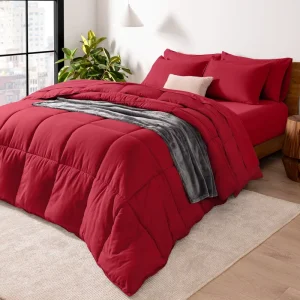 Custom 7 Piece Bed In A Bag Comforter Set Goose Down Alternative Ultra Soft Microfiber All Season for Bedroom Home OEM ODM