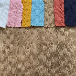 Custom 95 Polyester 5 Spandex Rib Knit Garment Material Fabrics for Clothing