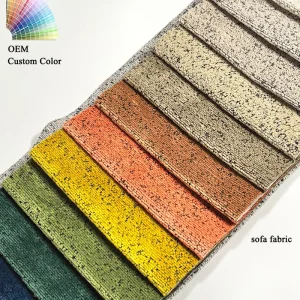 Custom Adjustable Sofa Fabric Manufacturer 370gsm Upholstery Home Textile Material Non Woven Backing for Furniture Manufacturing