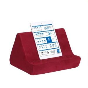 Custom Adult Adjustable Memory Foam Lap Desk Reading Pillow with Pocket for Tablet Nursing Airplane Use