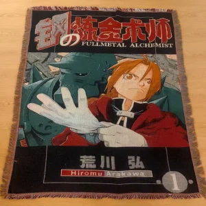 Custom Anime Jacquard Tapestry Blanket Raschel Woven by Manufacturer