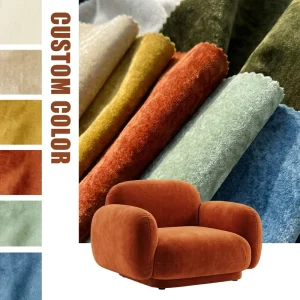 Custom Anti scratch High Density Sofa Fabric Thick Suede Breathable Upholstery Fabric Soft