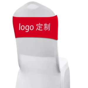 Custom Any Design Stretch Spandex Chair Sashes Personalized Chair Bands With Logo Text Chair Ties for Party
