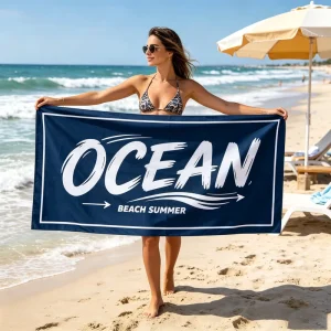 Custom Beach Towel Comfortable Soft Skin Friendly Beach Towel Camping Swimming Pool Towel Four Seasons Beach Towel