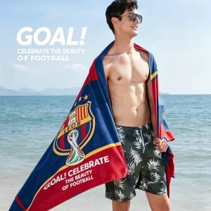 Custom Beach Towel Manufacturer Quick Dry Microfiber Sports Towel with Embroidery Print Logo OEM ODM Factory Direct Supply