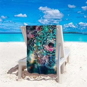 Custom Beach Towels Digital Printed Tropical Style Design Quick Dry Summer with Personalized Prints for Child Travel Vacations