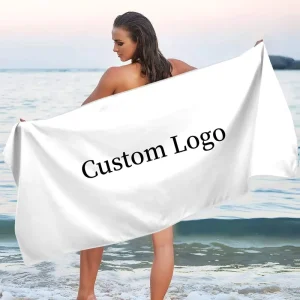 Custom Beach Towels Quick Dry Custom Printed Swimming Sand Free Microfiber Beach Towels
