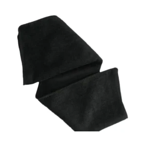 Custom Black Microfiber Salon Beauty Spa Towel Hairdressing Towels Plain Style Woven Technique for Barbershop Spa Use