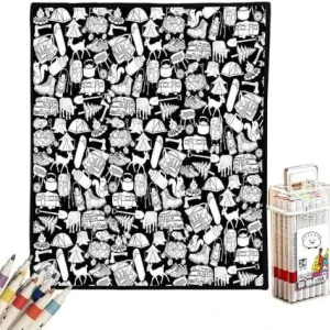 Custom Blanket Logo Sublimation Coral Flannel Fleece Sherpa Coloring Blanket Throw for Airplane Travel Gift OEM