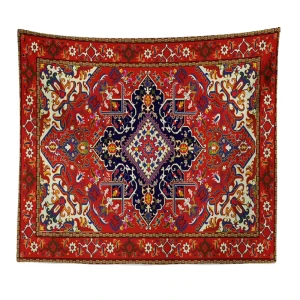 Custom Bohemian Mandala Boho Hippie Fabric Polyester Woven Blanket Moon Phases Bedroom Decor Wall Hanging Tapestry