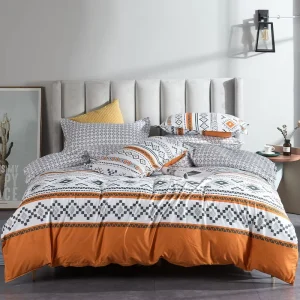 Custom Bohemian Style Floral Print Pattern 3Pcs Bedding Set Duvet Cover Set