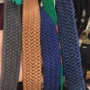 Custom Braided Design Polyester Webbing for Clothing and Belts TCBW05