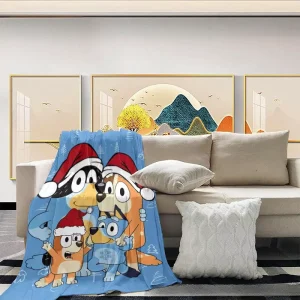 Custom Cartoon Pet Fleece Blanket Printing Designer with Logo Soft Plush Coral Cozy Warm Bed Throw Blanket for Gift