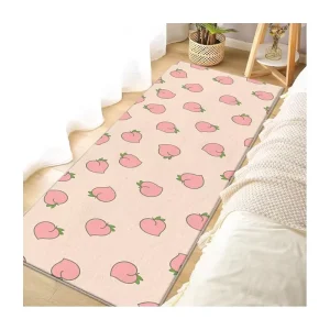 Custom Cartoon Printed Crystal Velvet Floor Carpet Non slip Living Room Area Rug Machine Washable