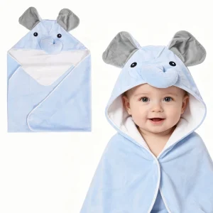 Custom Cartoon Toddler Poncho Towel for Baby Hooded Bath Towel Bamboo Wearable Blanket Swimming Towel with Hood Kids Beach Towel