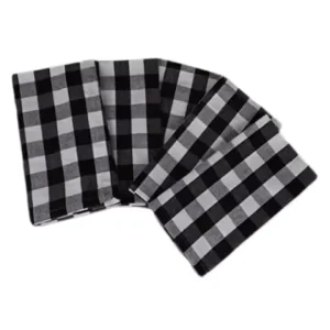 Custom Checkered Woven Washable Kitchen Tea Towel Highly Soft Absorbent 100% Natural Cotton Tea Towels for Kitchen