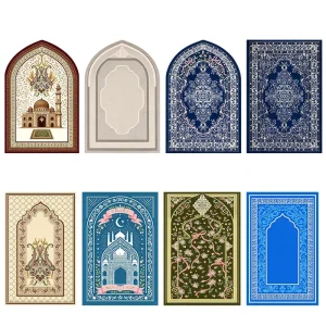 Custom Children Muslim Prayer Rugs Thick Islamic Prayer Mat 3D Printed Christian Prayer Rugs with Logo Adult Prayer Mat