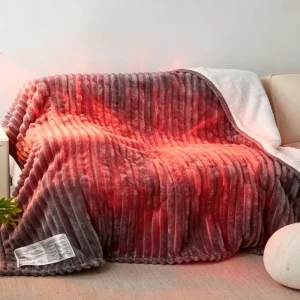 Custom Chinese Twin Queen King Manufacturer Usa Eu Japan Style Wearable Electric Heated Weighted Throw Blankets for Bed Winter