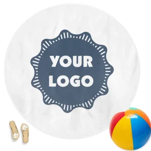 Custom Circle Beach Blanket Personalized Large Round Microfiber Pool Towel Sand Free Quick Dry Travel Rug Oversized Picnic Throw