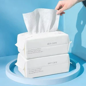 Custom Cleaning Facial Tissues Dry Wet Sensitive Skin & Baby Makeup Cotton Tissue Soft Dry Wipes for Women Disposable Face Towel