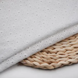 Custom Clothing Material Competitive Price 100% Cotton Embroidery Fabric With Holes