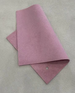 Custom Color 2.5mm Recycled Cow Fiber Double Sided Abrasion Resistant Eco Friendly Flocking Suede Fabric Shoes Garment Bag
