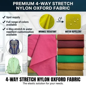 Custom Color 280D Taslon Abrasion-Resistant Nylon Waterproof Oxford Fabric for Handbags Backpacks Luggage Tents Outdoor