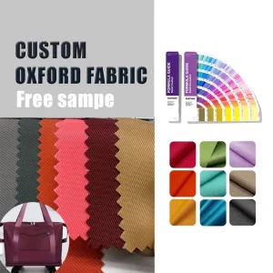 Custom Color 290D Twill Abrasion-Resistant Polyester Waterproof Oxford Fabric for Handbags Backpacks Luggage Tents Shoes