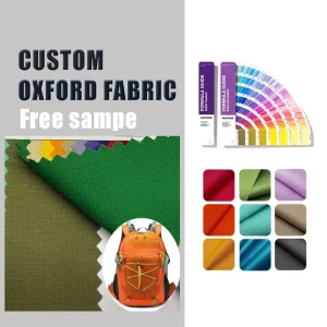 Custom Color 300D Checkered Abrasion Resistant Polyester Waterproof Oxford Fabric for Handbags Luggage Home Textile