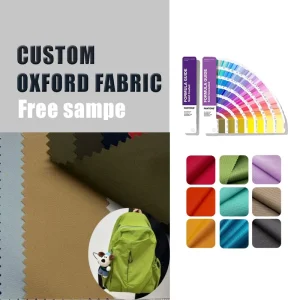 Custom Color 300D Twill Abrasion-Resistant Polyester Waterproof Oxford Fabric for Handbags Backpacks Luggage Tents Outdoor