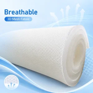 Custom Color 3D Mesh Fabric Lightweight Breathable Air Mesh Fabric for Sports Shoes and Bags