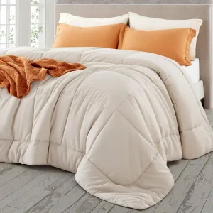 Custom Color All Season Queen Size Alternative Bedding Hypoallergenic Quilted Comforter Duvet Insert Simple Style for Hotels