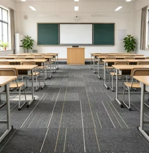 Custom Color Carpet Tile 50x50cm Non-woven Backing Nylon Stain Resistant Heavy Duty Commercial Conference Room