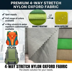 Custom Color Five-Point Grid Abrasion-Resistant Nylon Waterproof Oxford Fabric for Handbags Backpacks Luggage Tents